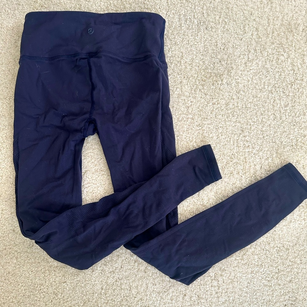 Lululemon Navy Blue Skinny Active Leggings